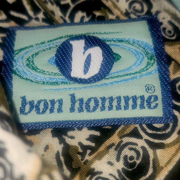 BON HOMME Youth Boys XL Short Sleeve Button Up Shirt Abstract Graphic Print - Picture 4 of 7